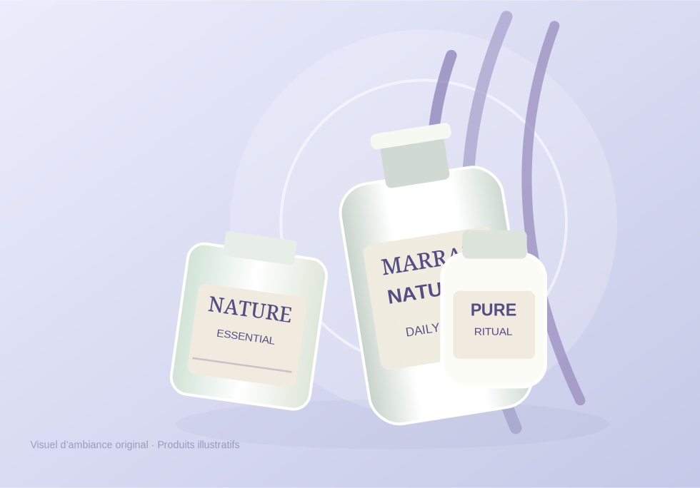 Illustration de soins capillaires