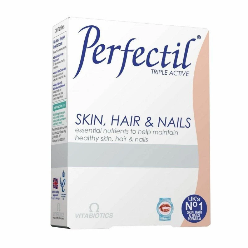 Perfectil Triple Action Peau, Cheveux Et Ongles – 30 Comprimés