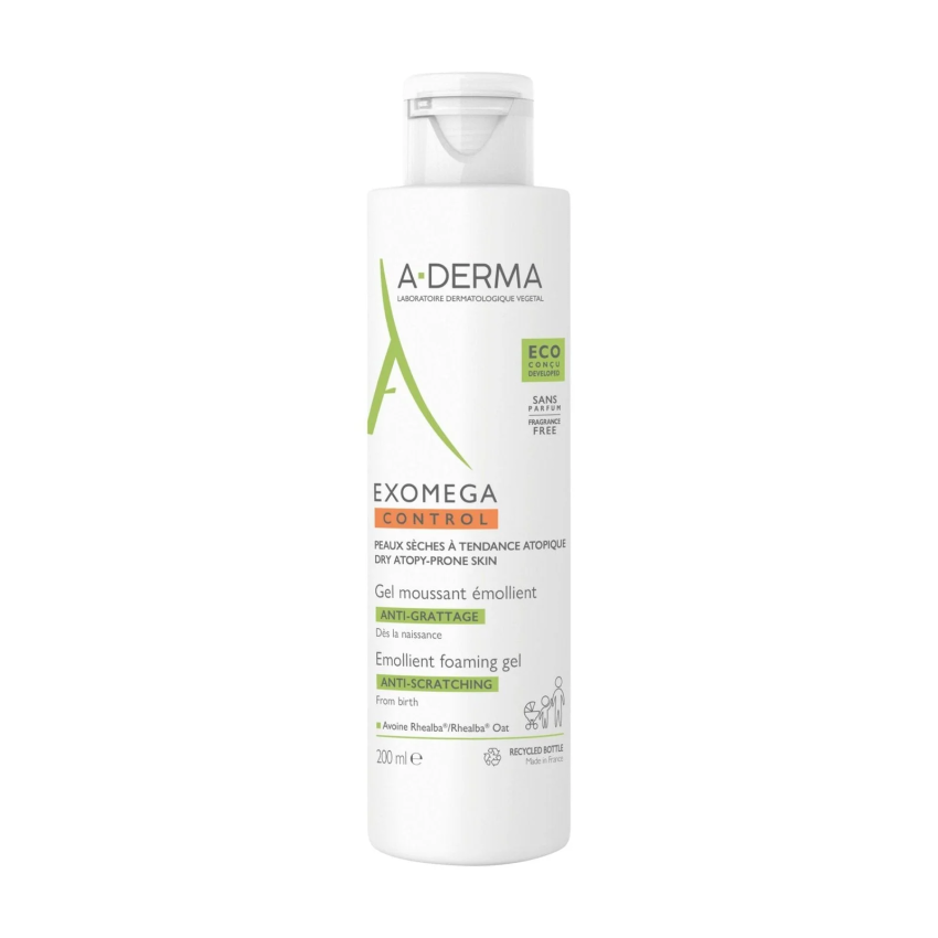 A DERMA EXOMEGA CONTROL GEL MOUSSANT 200ML